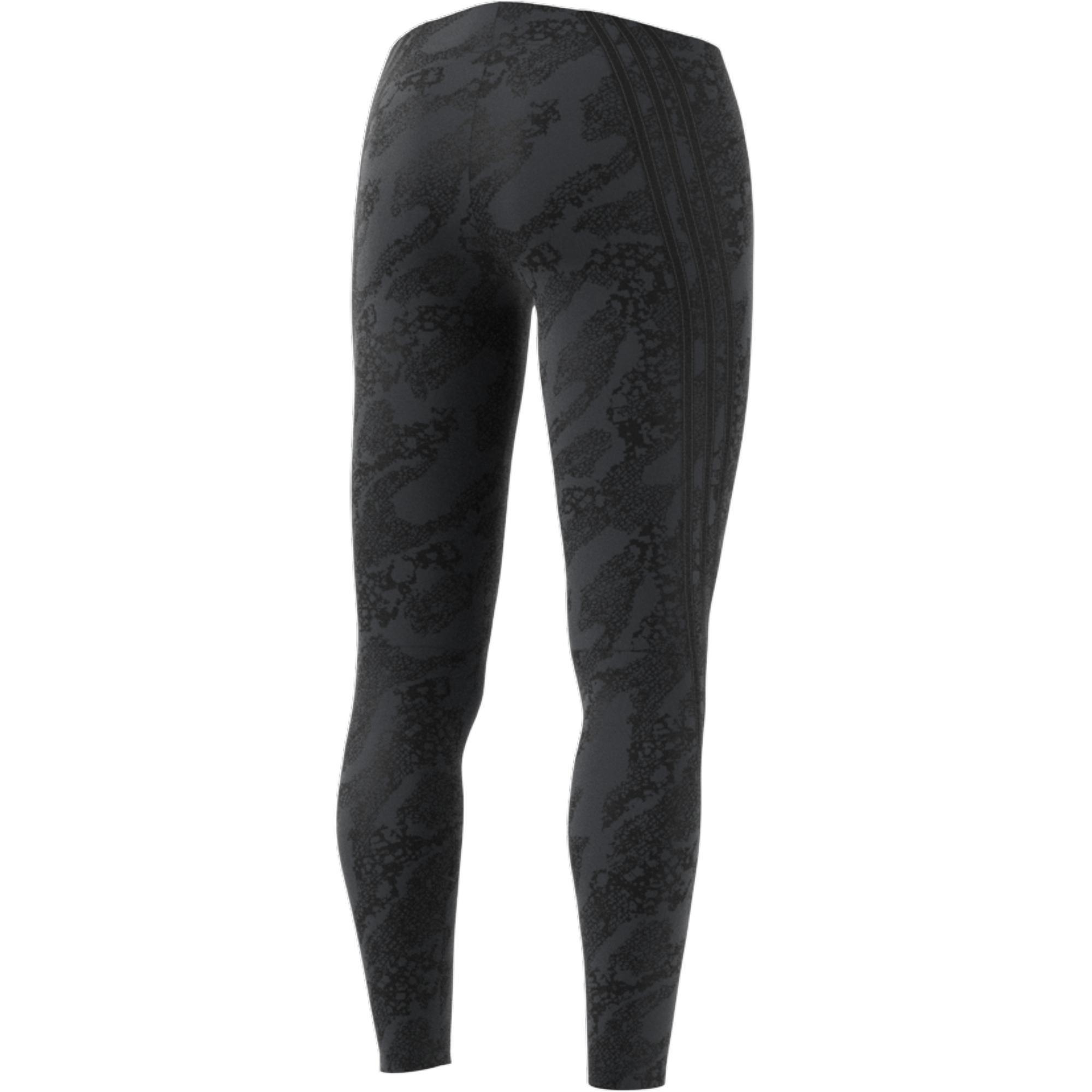 adidas Sportswear Future Icons Animal-Print Tights, Grey, A901_ONE, large image number 6