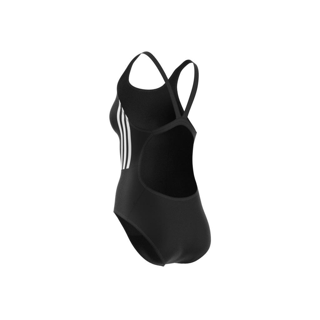 Mid 3-Stripes Swimsuit, Black, A901_ONE, large image number 2