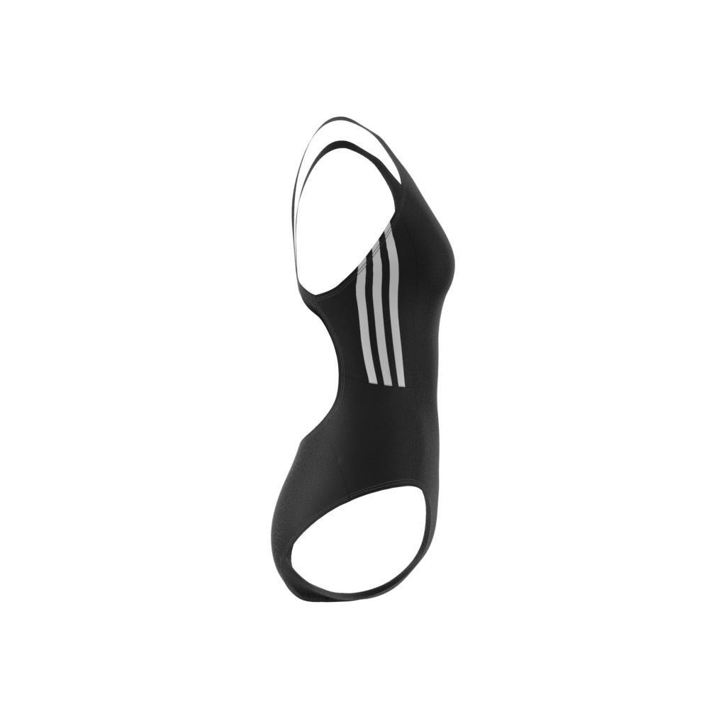 Mid 3-Stripes Swimsuit, Black, , large image number 4