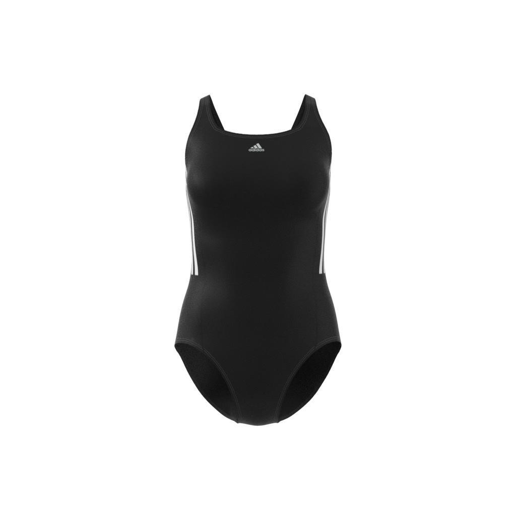 Mid 3-Stripes Swimsuit, Black, , large image number 6