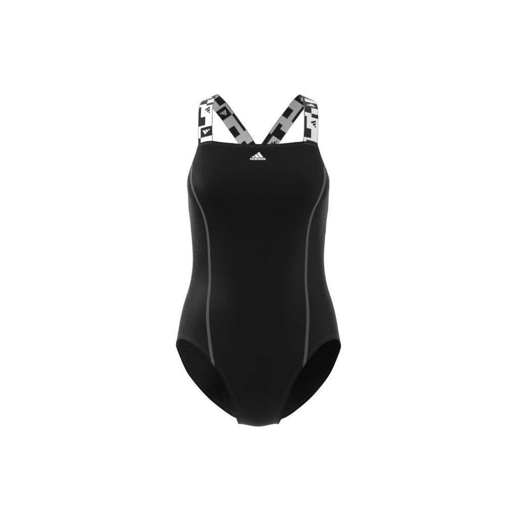 Tape Swimsuit, Black, , large image number 7