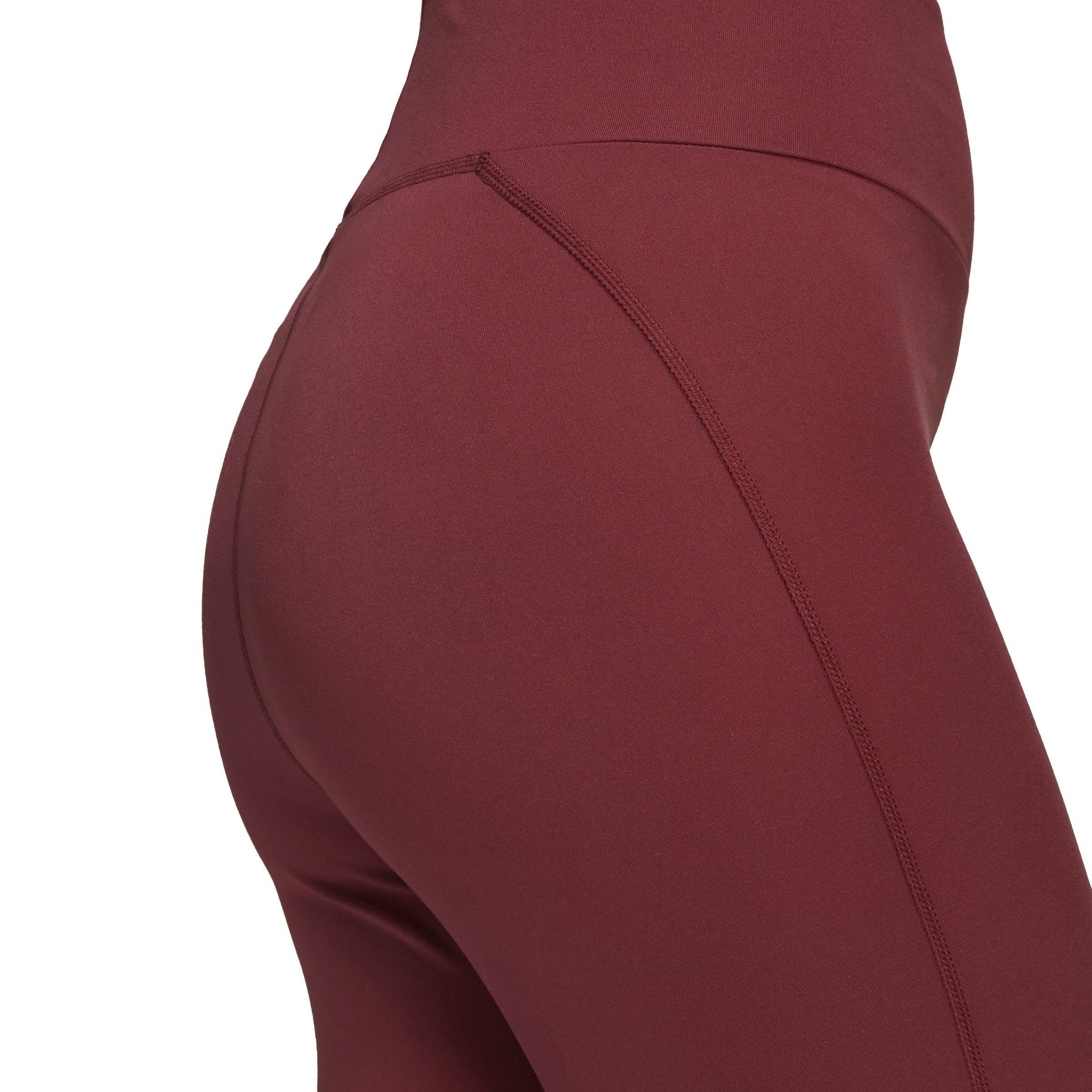 Yoga Essentials High-Waisted Leggings, Burgundy, , large image number 4