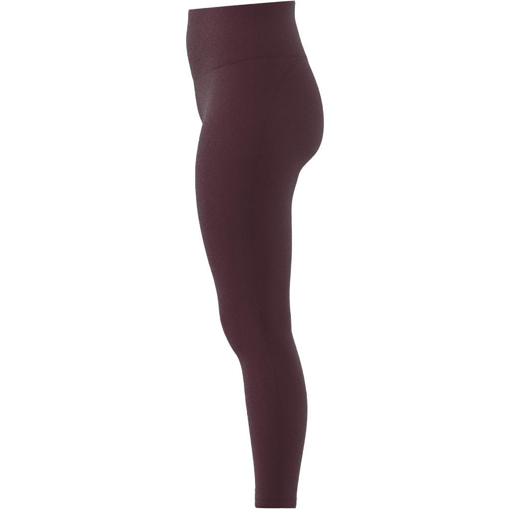 Yoga Essentials High-Waisted Leggings, Burgundy, , large image number 8