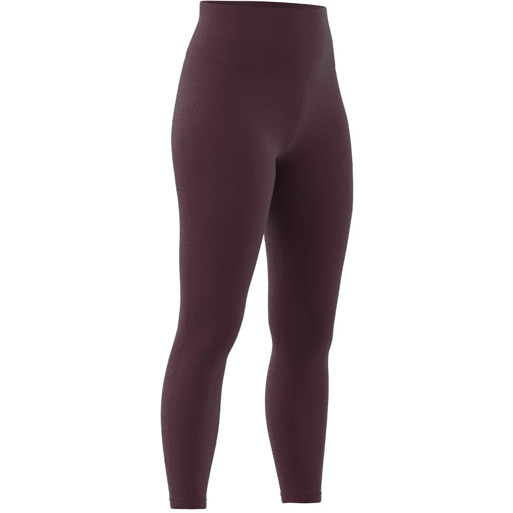 Yoga Essentials High-Waisted Leggings, Burgundy, , large image number 9