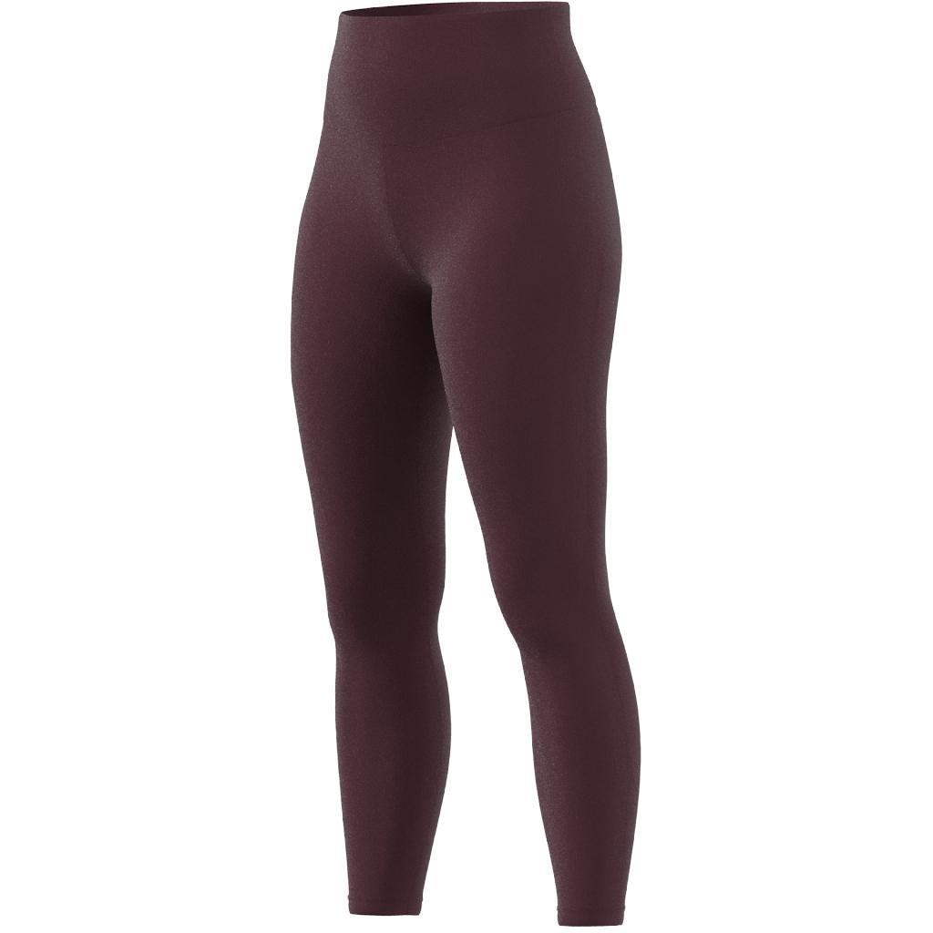 Yoga Essentials High-Waisted Leggings, Burgundy, , large image number 12
