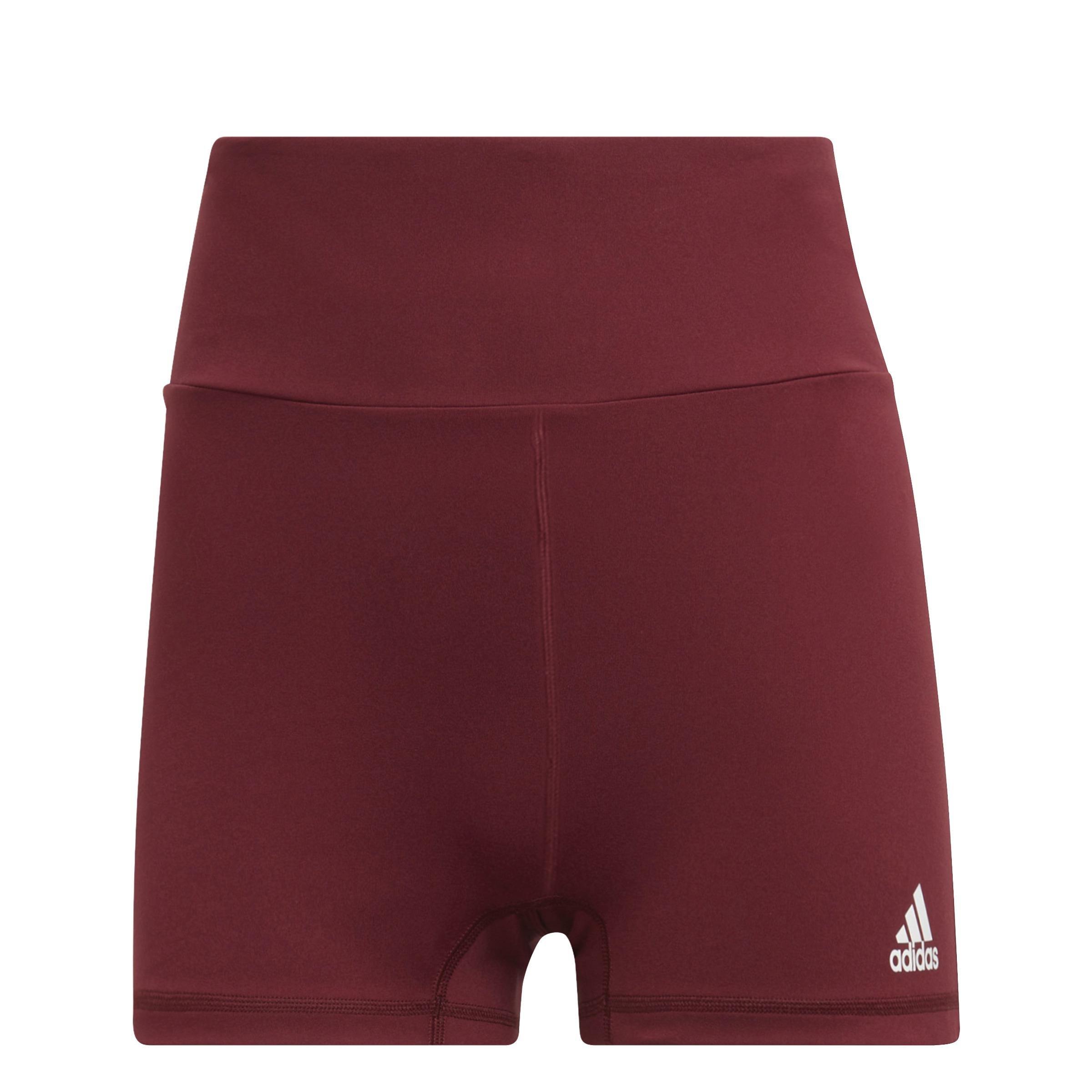 Yoga Essentials High-Waisted Short Leggings, Burgundy, A901_ONE, large image number 0
