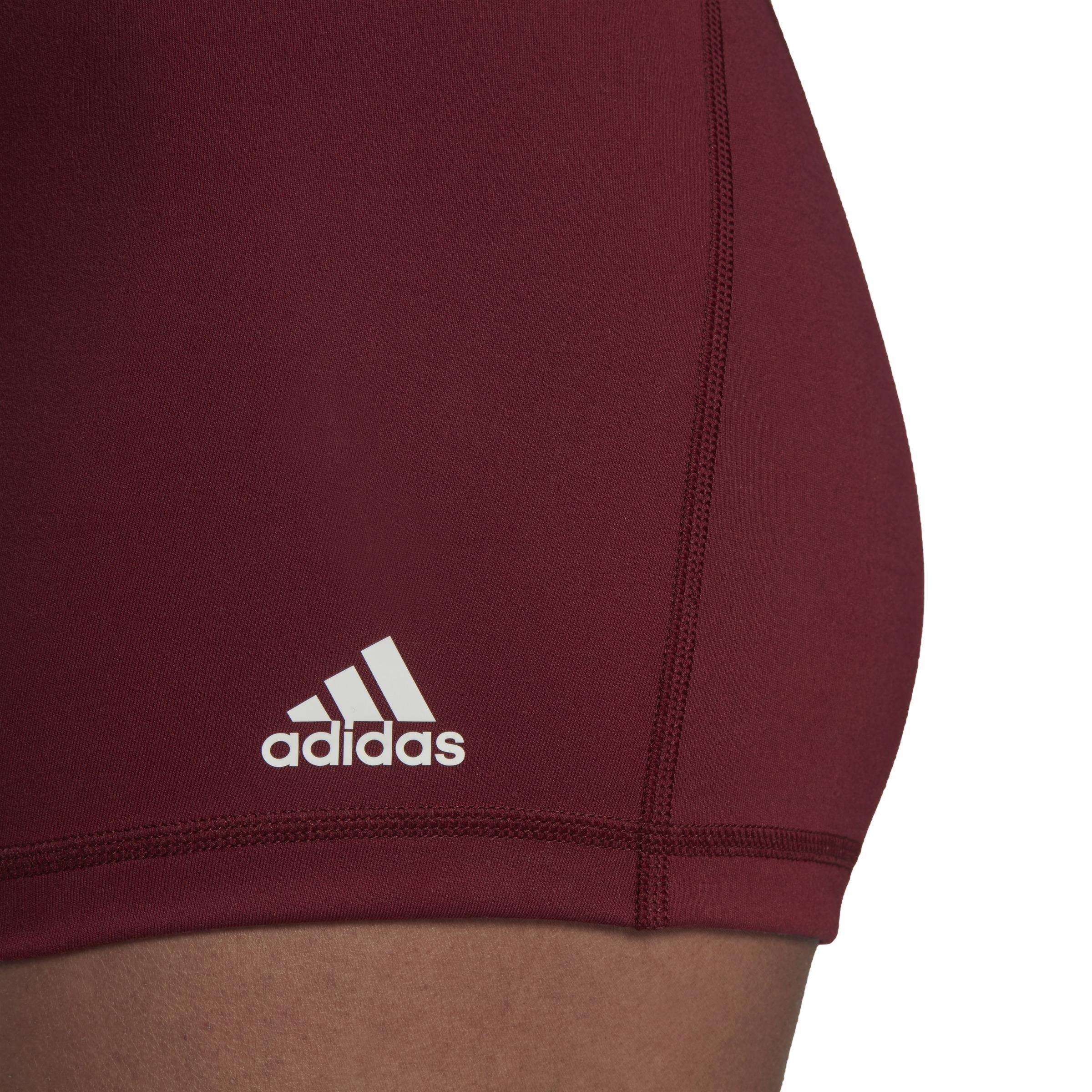 Yoga Essentials High-Waisted Short Leggings, Burgundy, A901_ONE, large image number 3