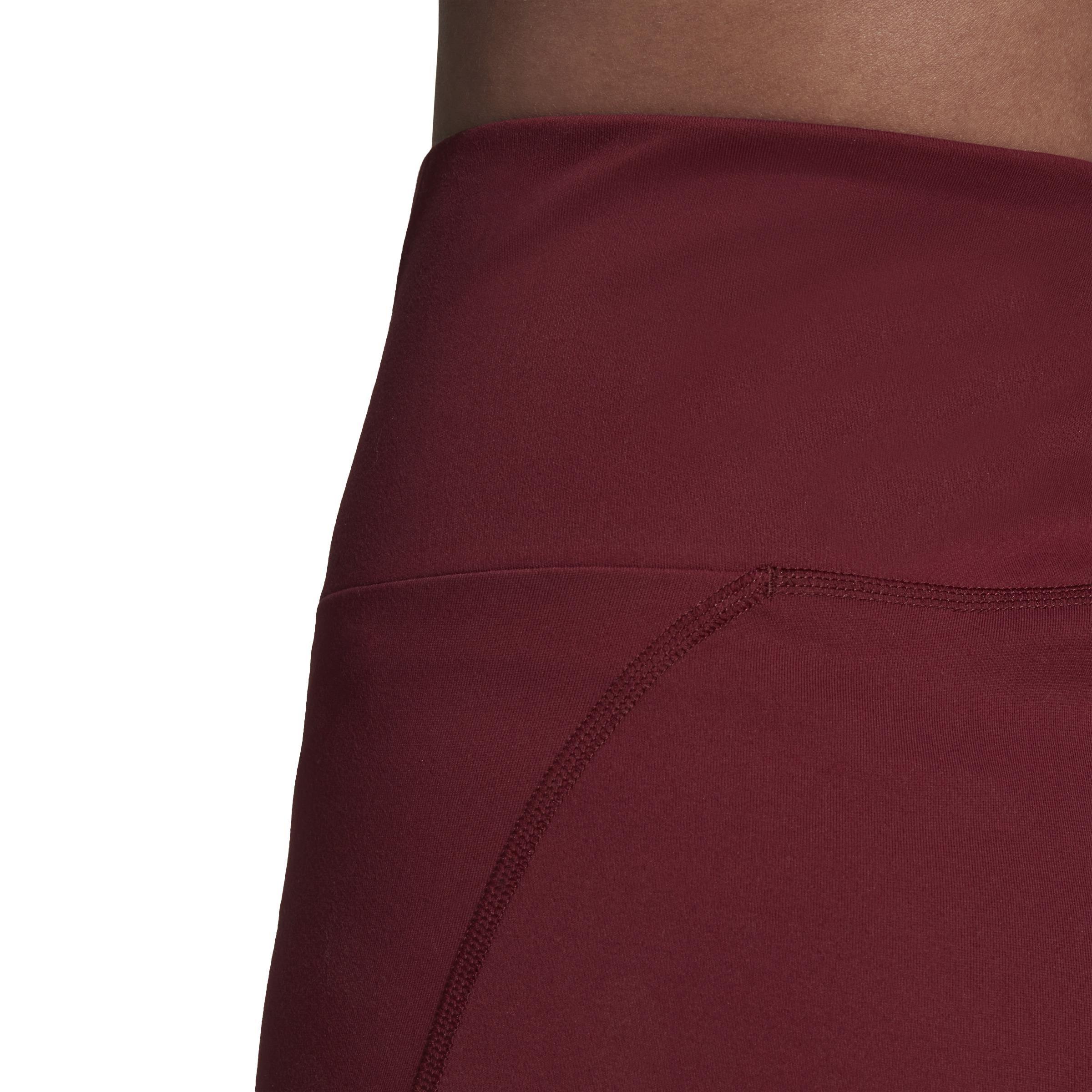 Yoga Essentials High-Waisted Short Leggings, Burgundy, A901_ONE, large image number 5