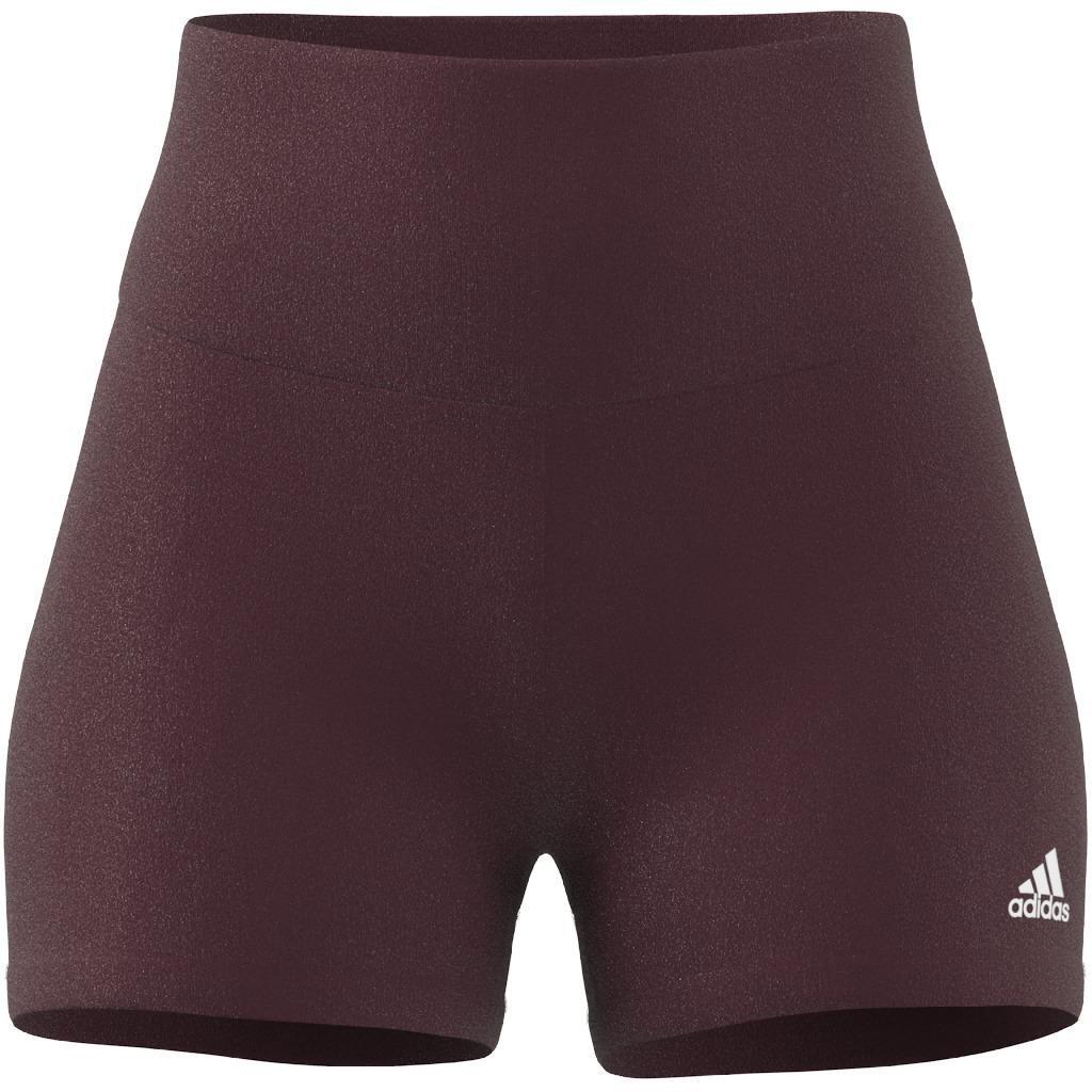 Yoga Essentials High-Waisted Short Leggings, Burgundy, A901_ONE, large image number 7