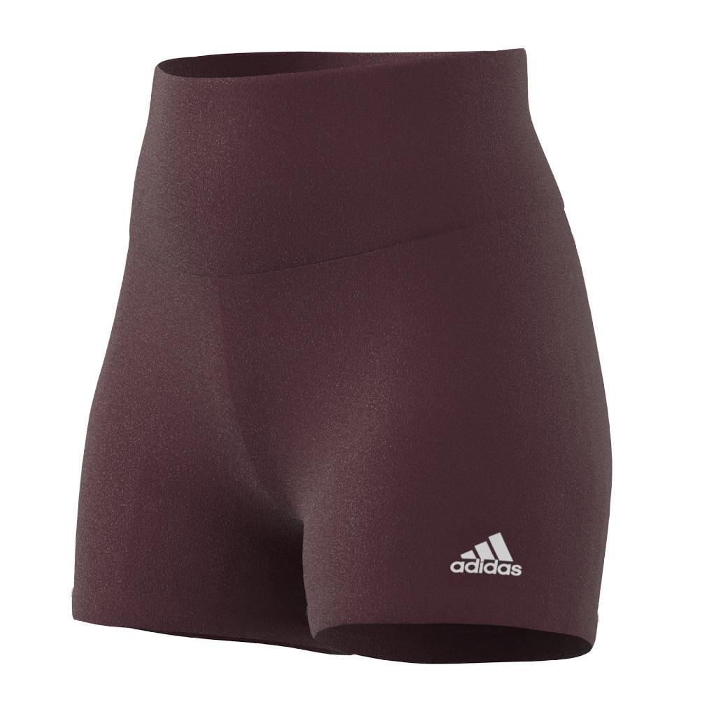 Yoga Essentials High-Waisted Short Leggings, Burgundy, A901_ONE, large image number 10