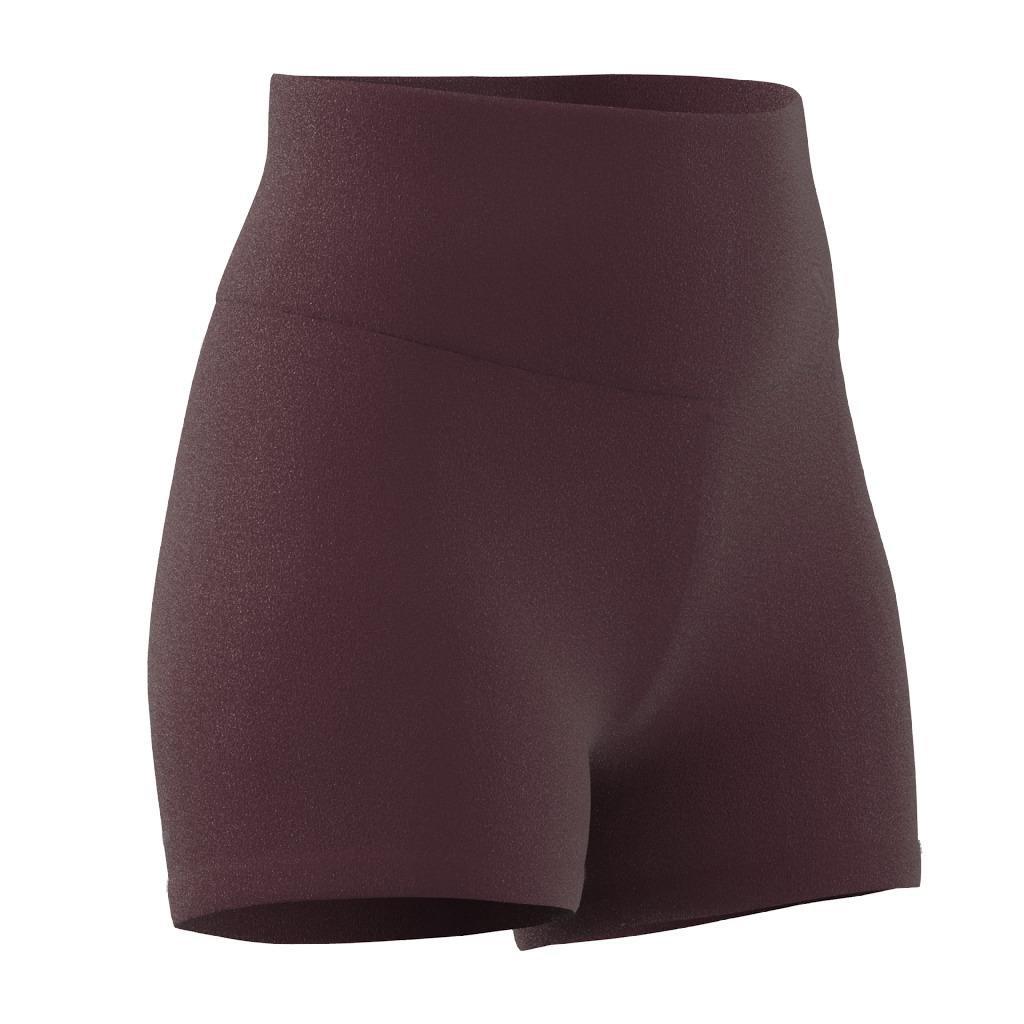 Yoga Essentials High-Waisted Short Leggings, Burgundy, A901_ONE, large image number 12