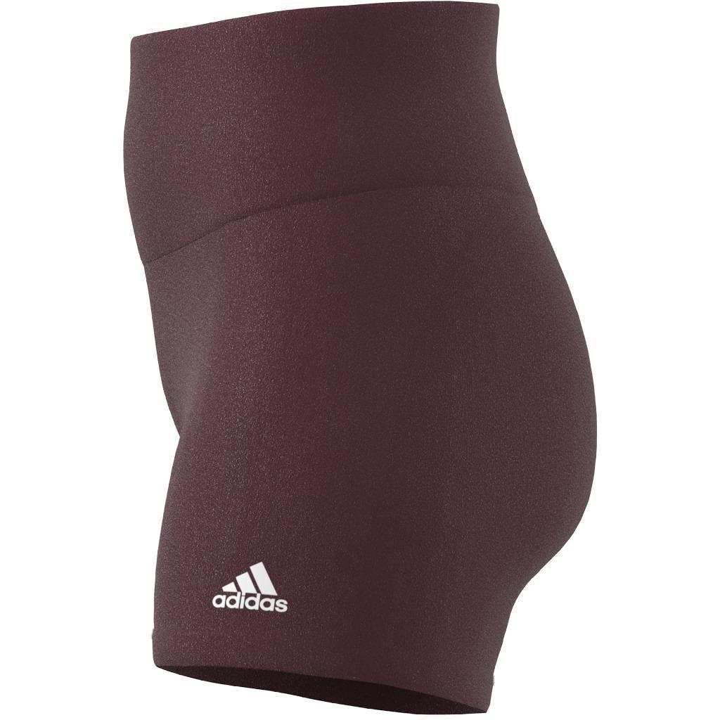 Yoga Essentials High-Waisted Short Leggings, Burgundy, A901_ONE, large image number 13