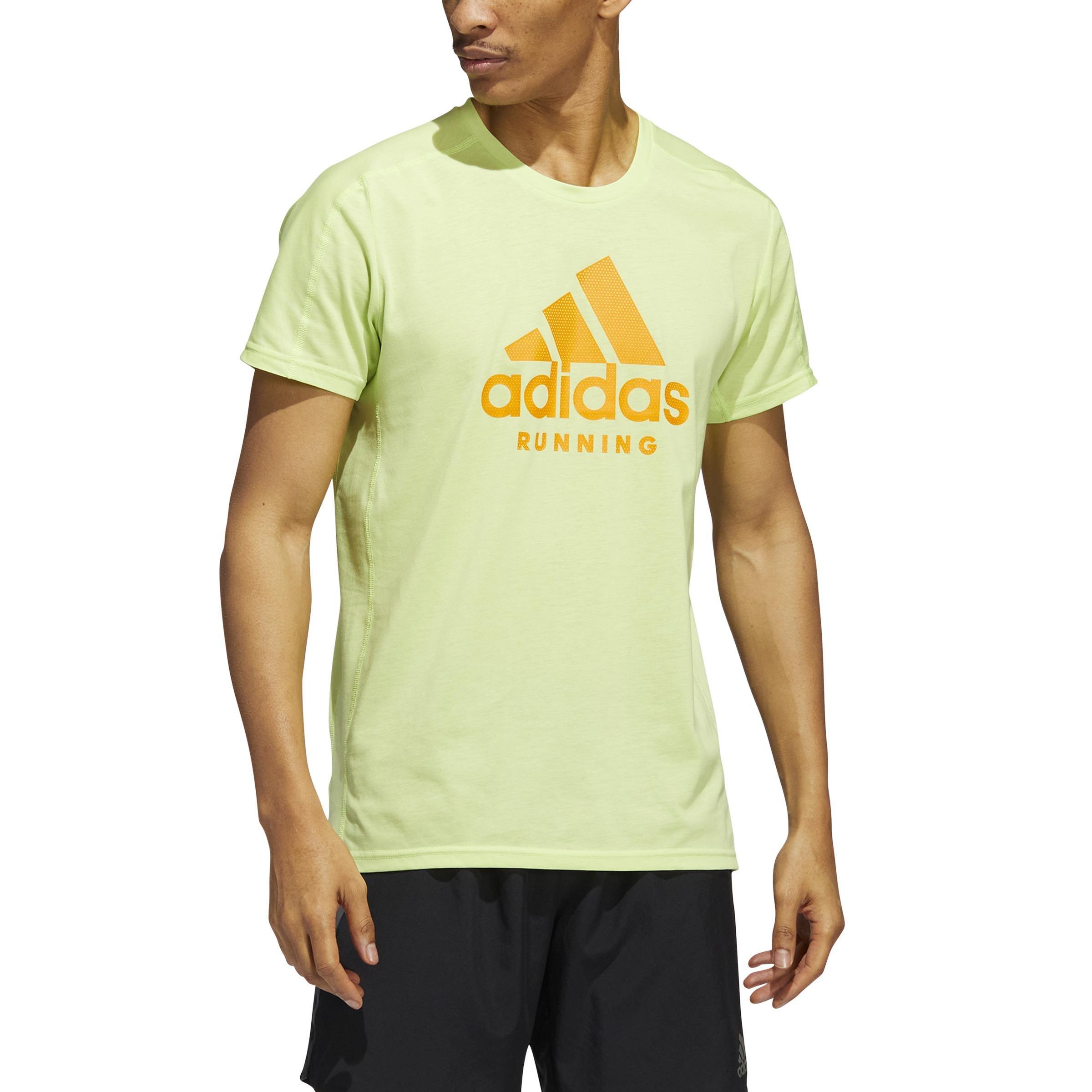 AEROREADY Running Logo Graphic T-Shirt, Green, A901_ONE, large image number 0