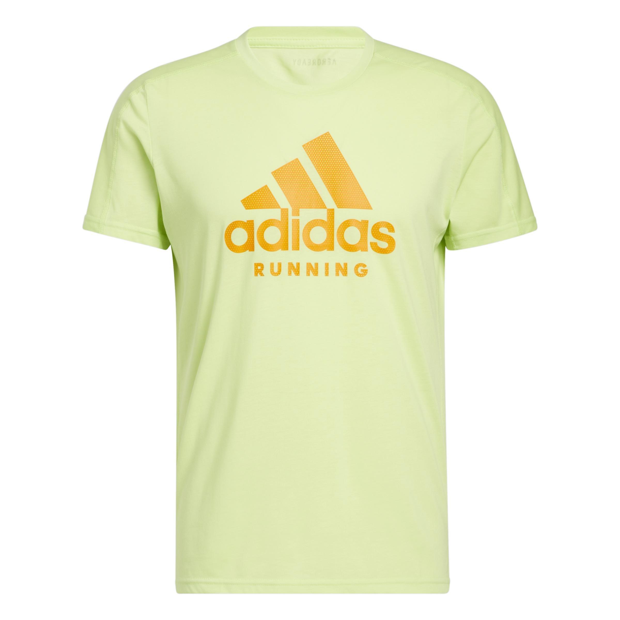 AEROREADY Running Logo Graphic T-Shirt, Green, A901_ONE, large image number 1