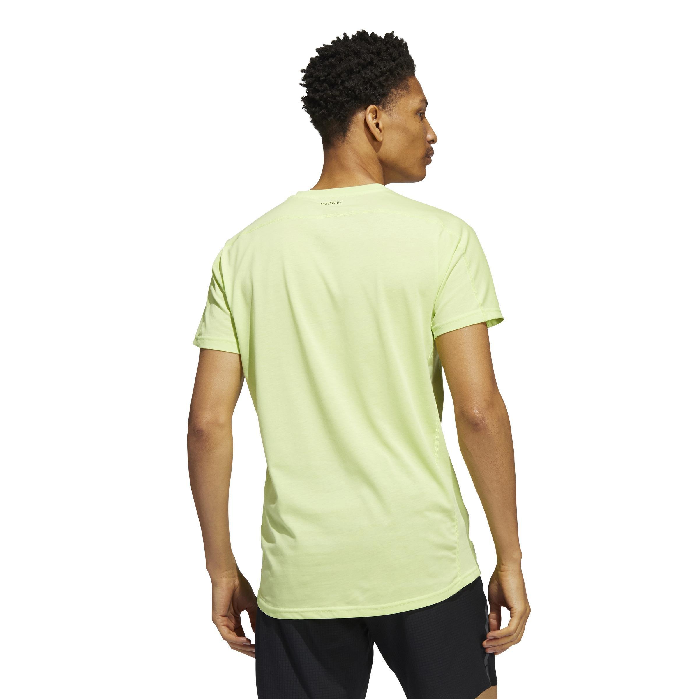 AEROREADY Running Logo Graphic T-Shirt, Green, A901_ONE, large image number 3