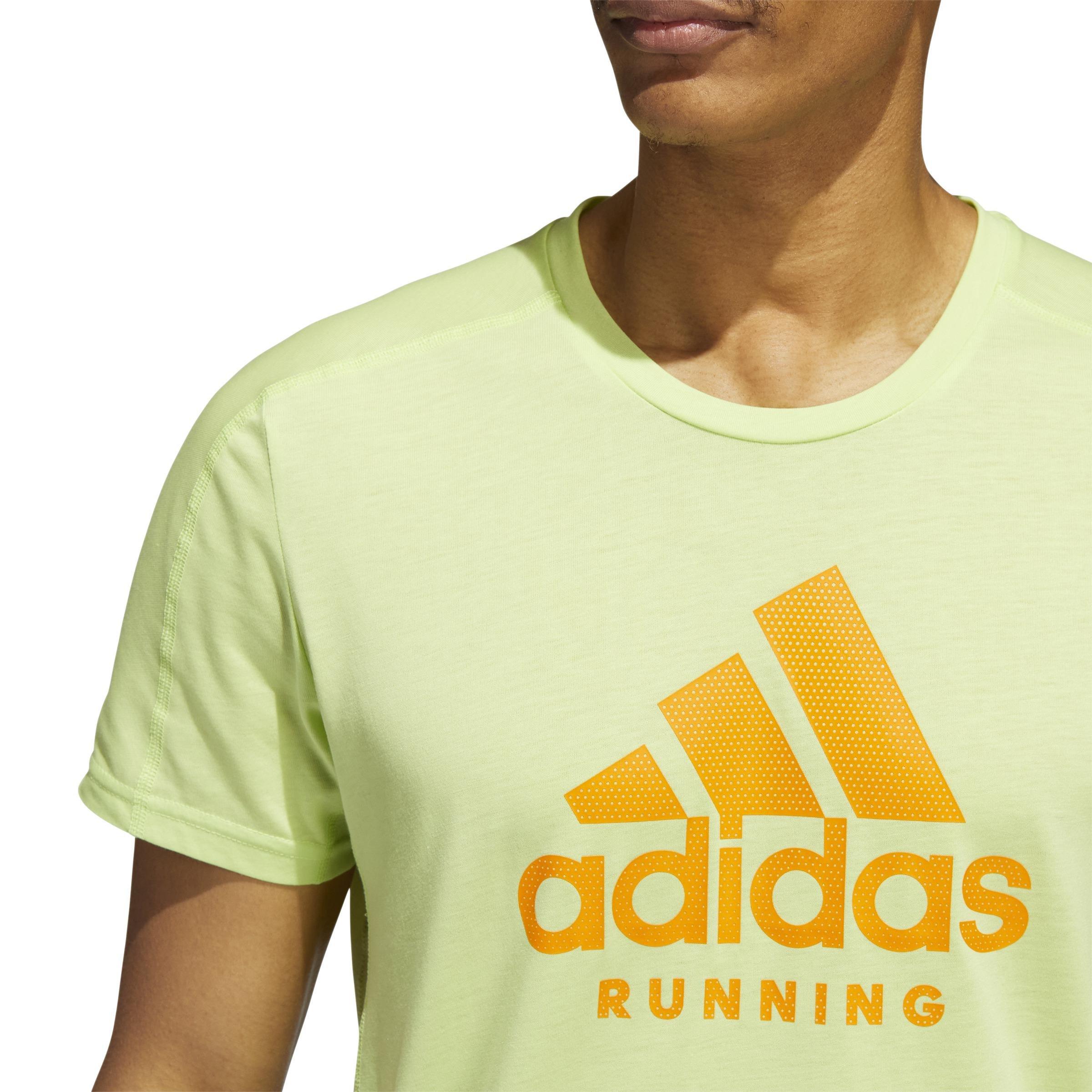 AEROREADY Running Logo Graphic T-Shirt, Green, A901_ONE, large image number 4