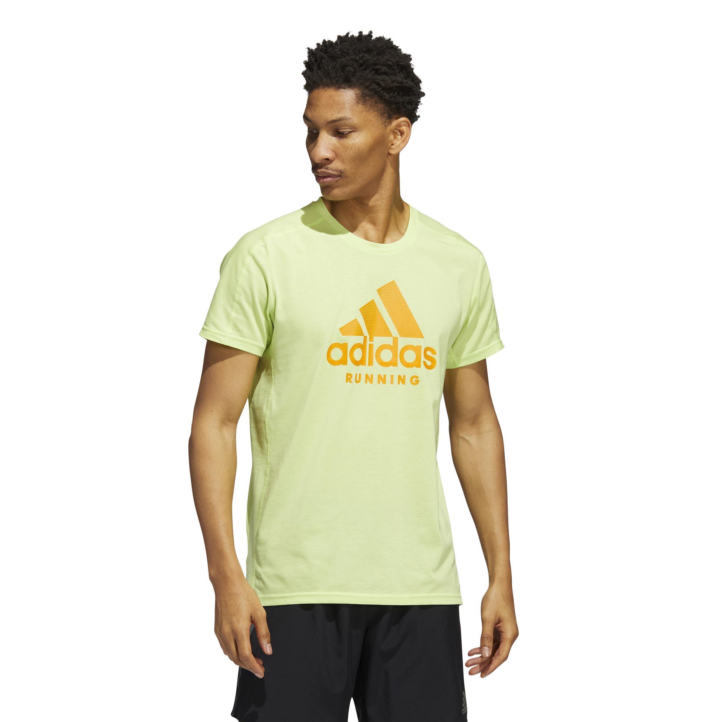 AEROREADY Running Logo Graphic T-Shirt, Green, A901_ONE, large image number 7