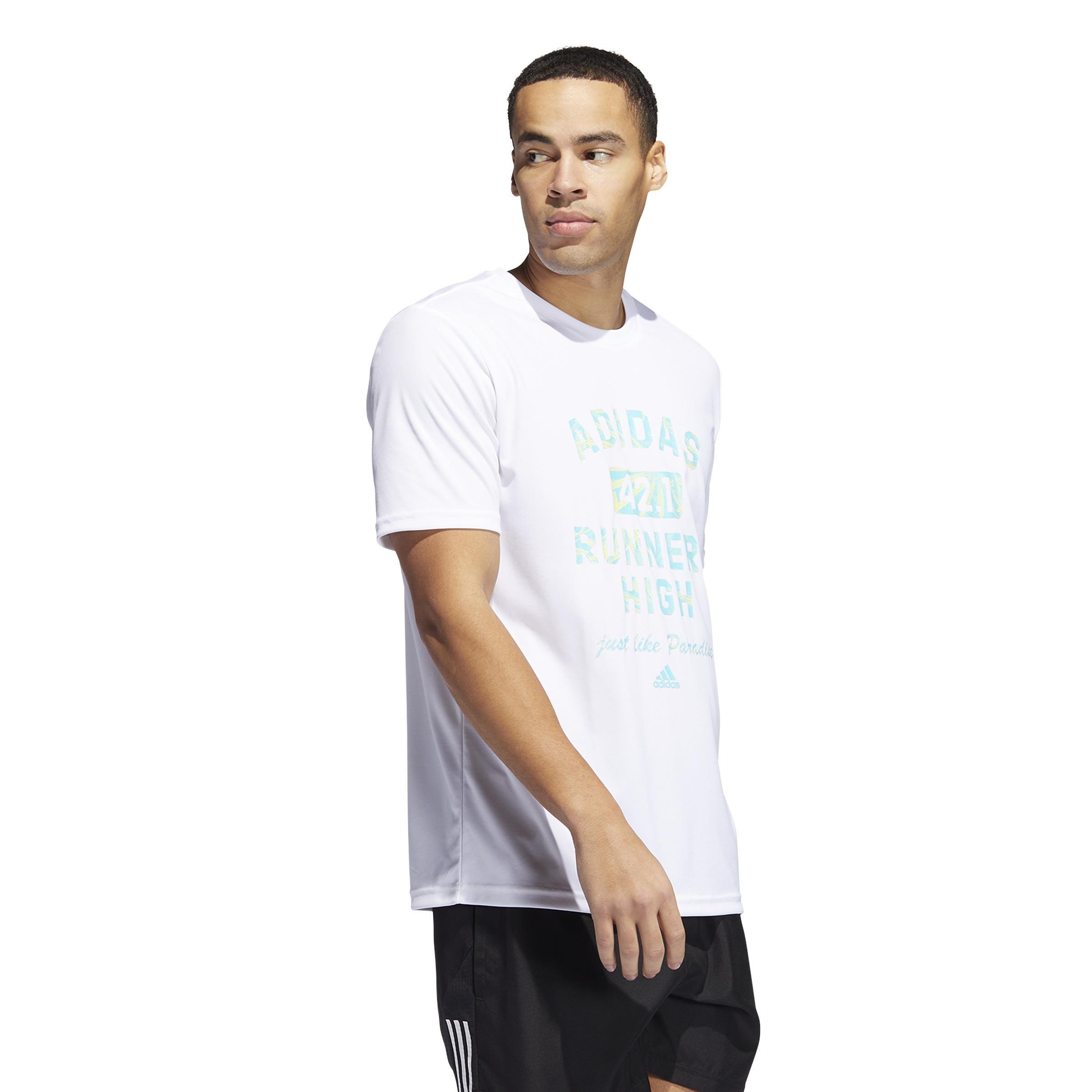 Slogan Running Graphic T-Shirt, White, , large image number 0