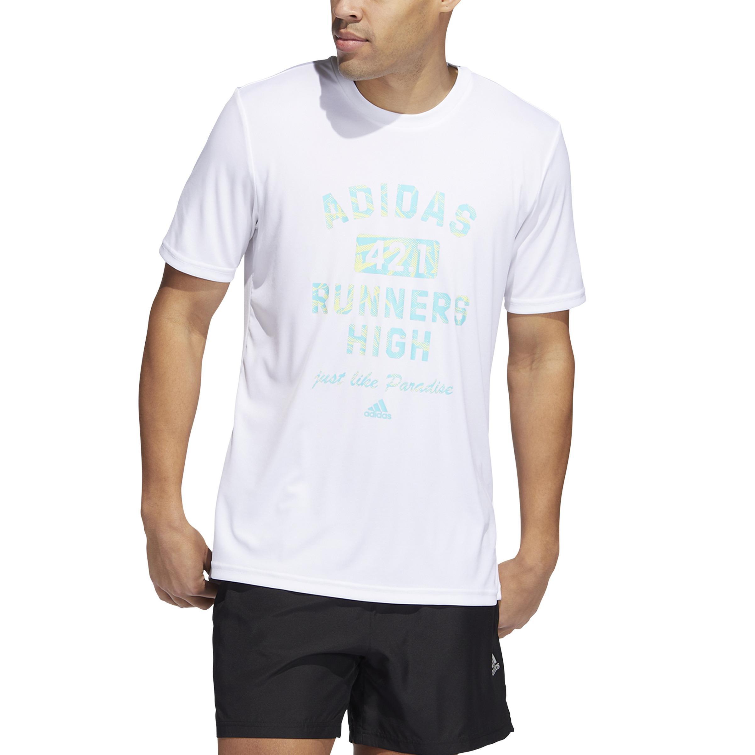 Slogan Running Graphic T-Shirt, White, A901_ONE, large image number 1