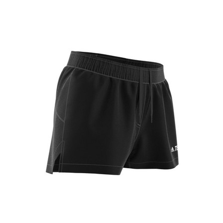 Women Terrex Trail Running Shorts, Black, A901_ONE, large image number 4