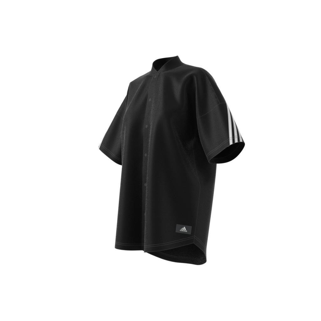 adidas Sportswear Future Icons Woven Shirt, Black, A901_ONE, large image number 4