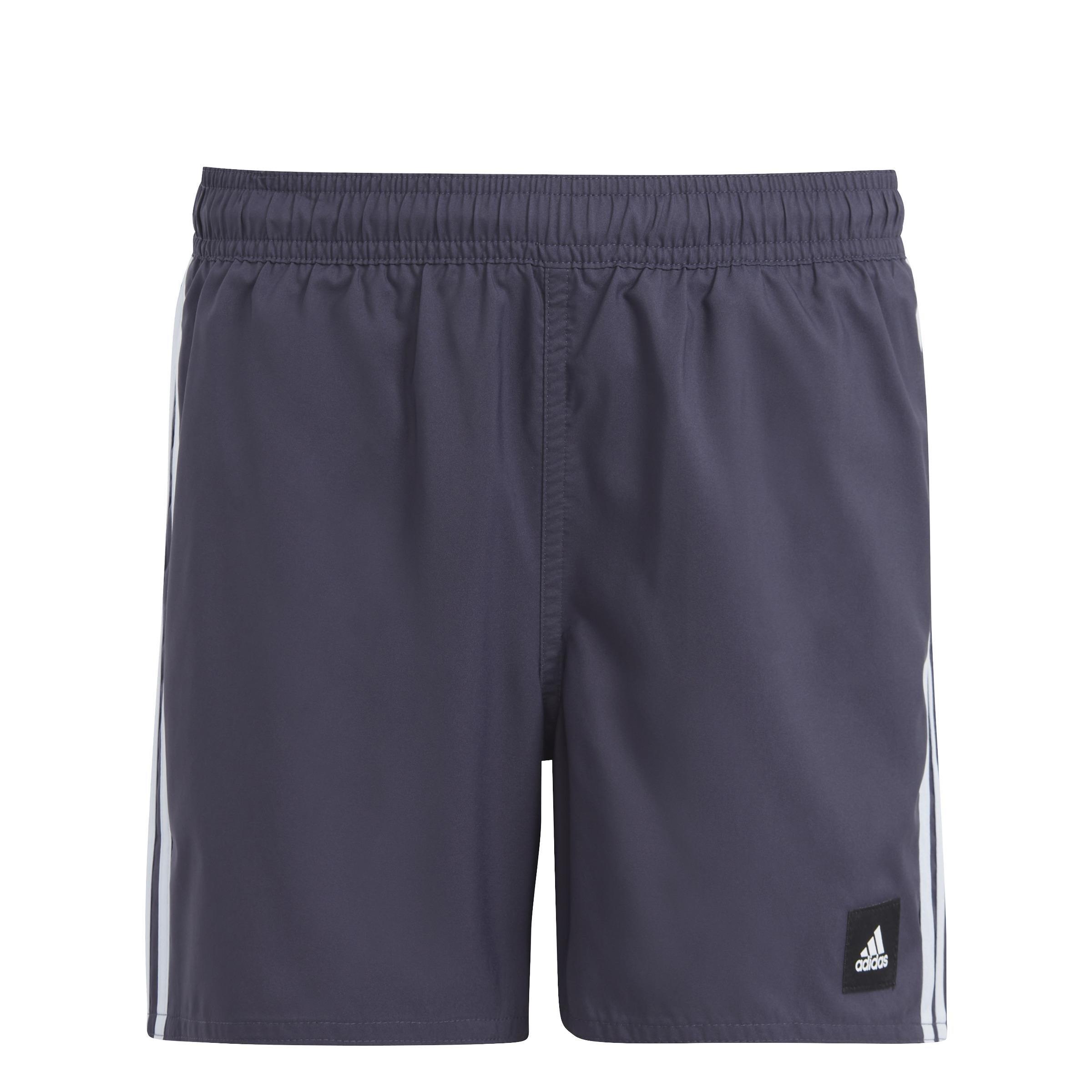 Kids 3-Stripes Swim Shorts, Blue, A901_ONE, large image number 0