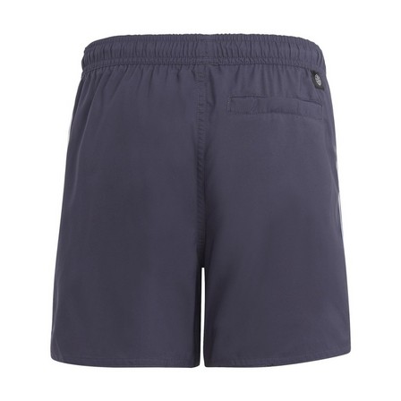 Kids Boys 3-Stripes Swim Shorts, Blue, A901_ONE, large image number 2