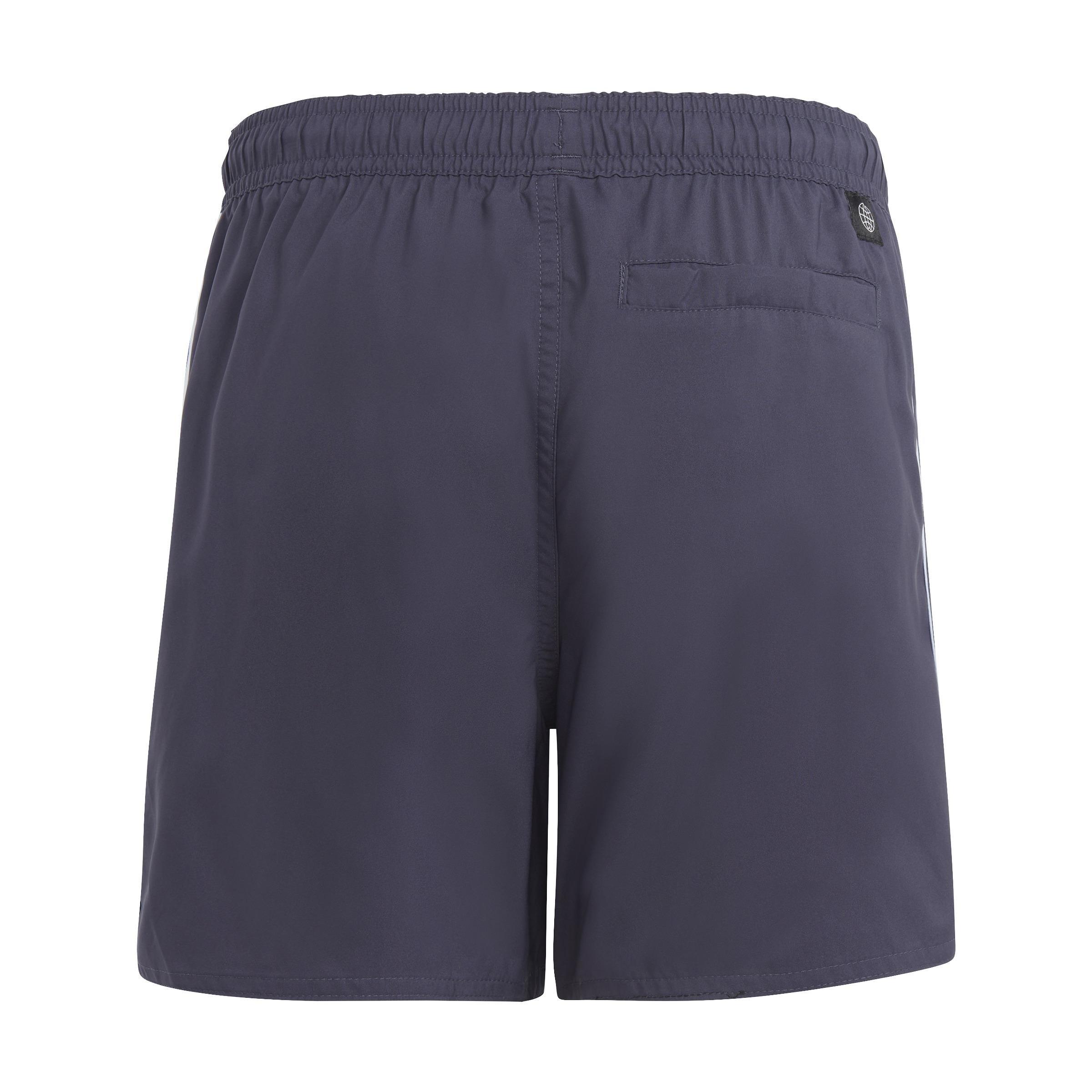 Kids 3-Stripes Swim Shorts, Blue, A901_ONE, large image number 2