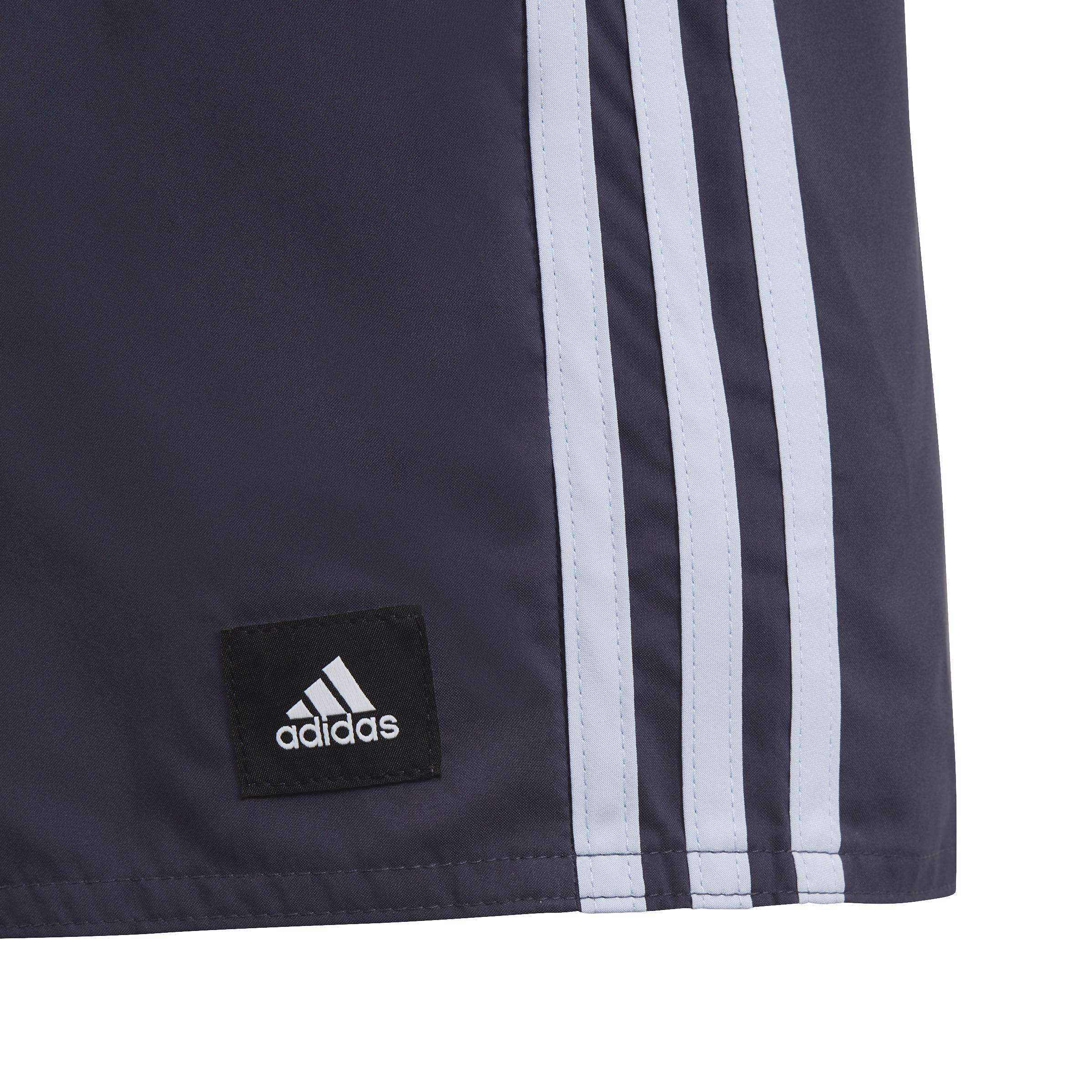 Kids 3-Stripes Swim Shorts, Blue, A901_ONE, large image number 3