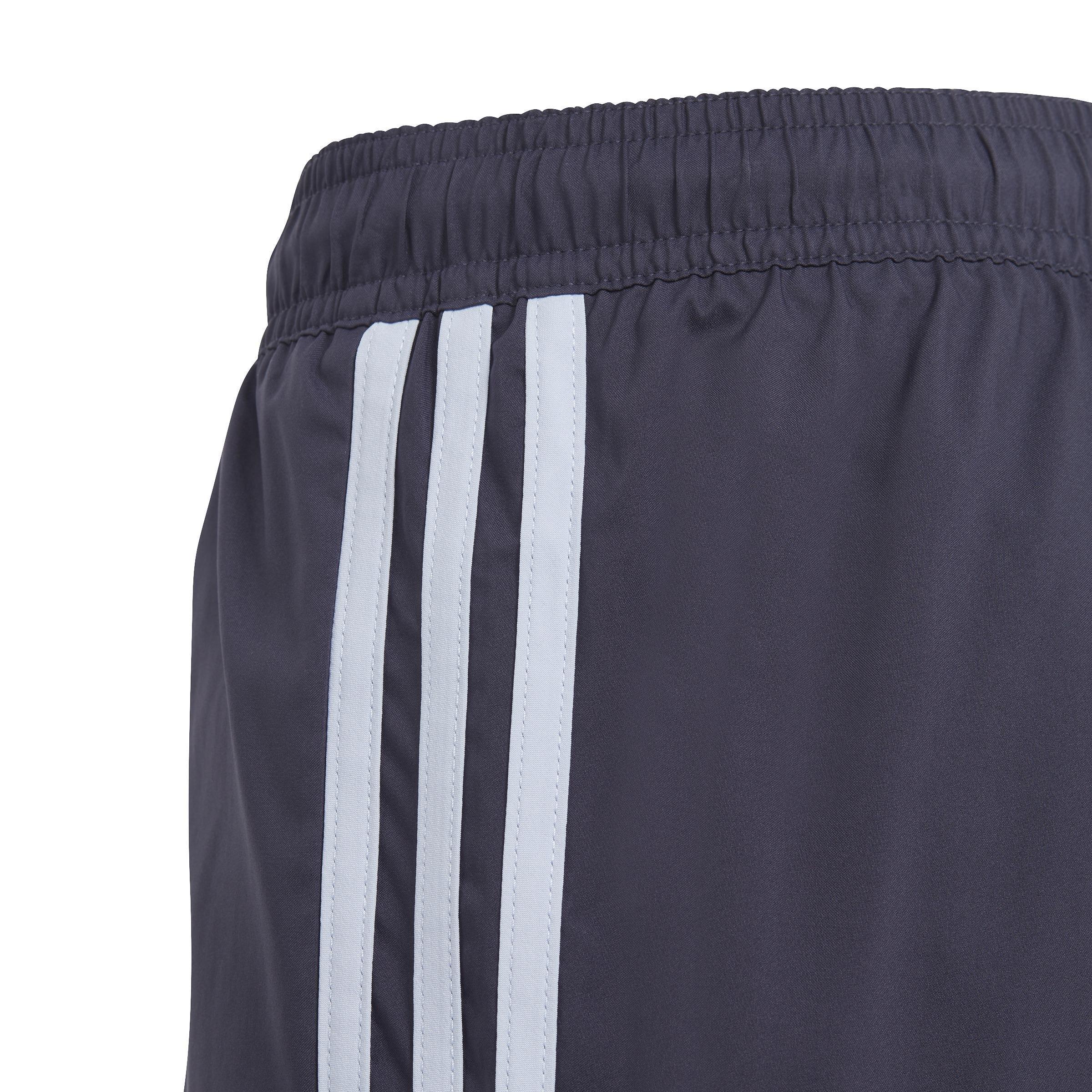 Kids 3-Stripes Swim Shorts, Blue, A901_ONE, large image number 4