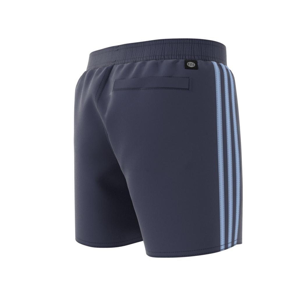 Kids 3-Stripes Swim Shorts, Blue, A901_ONE, large image number 6