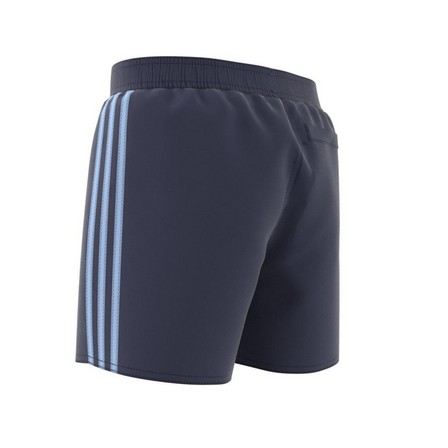 Kids Boys 3-Stripes Swim Shorts, Blue, A901_ONE, large image number 7