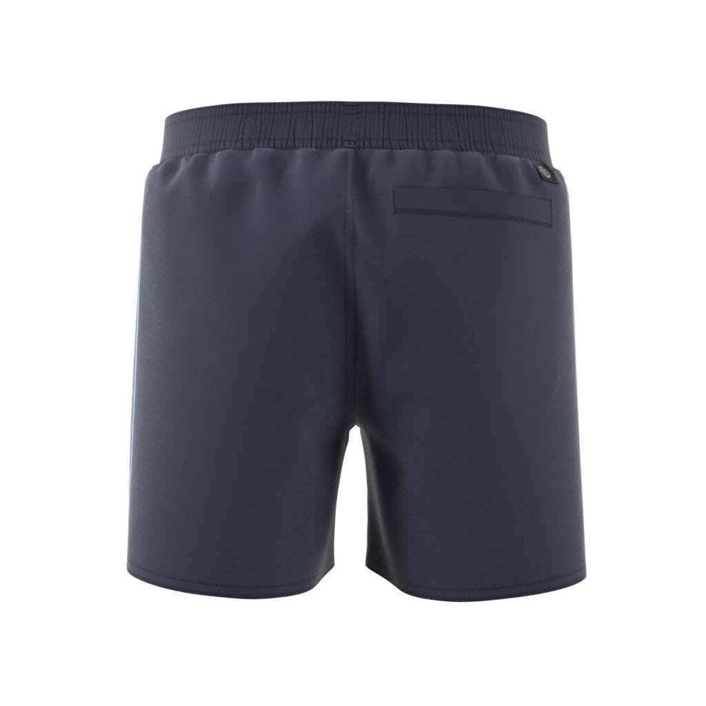 Kids 3-Stripes Swim Shorts, Blue, A901_ONE, large image number 8