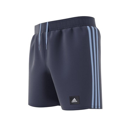 Kids Boys 3-Stripes Swim Shorts, Blue, A901_ONE, large image number 9