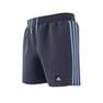 Kids Boys 3-Stripes Swim Shorts, Blue, A901_ONE, thumbnail image number 9