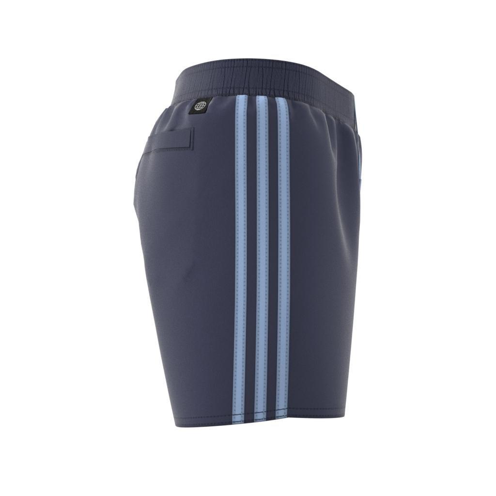 Kids 3-Stripes Swim Shorts, Blue, A901_ONE, large image number 10