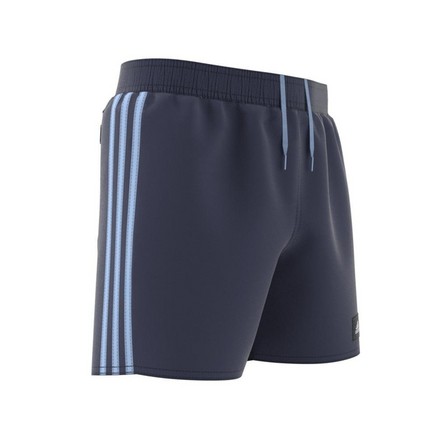 Kids Boys 3-Stripes Swim Shorts, Blue, A901_ONE, large image number 11