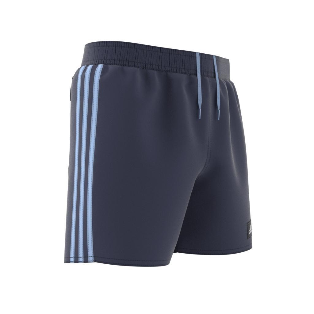 Kids 3-Stripes Swim Shorts, Blue, A901_ONE, large image number 11