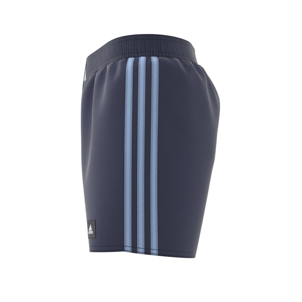 Kids 3-Stripes Swim Shorts, Blue, A901_ONE, large image number 12