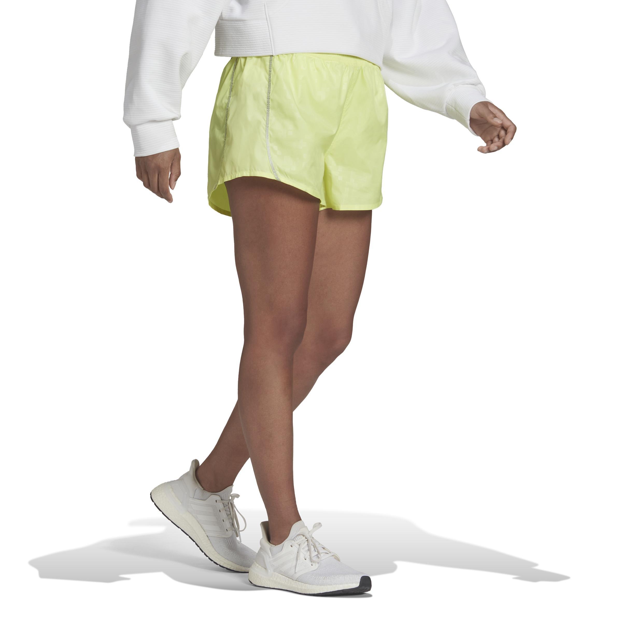 Karlie Kloss X Running Graphic Shorts, Yellow, , large image number 0