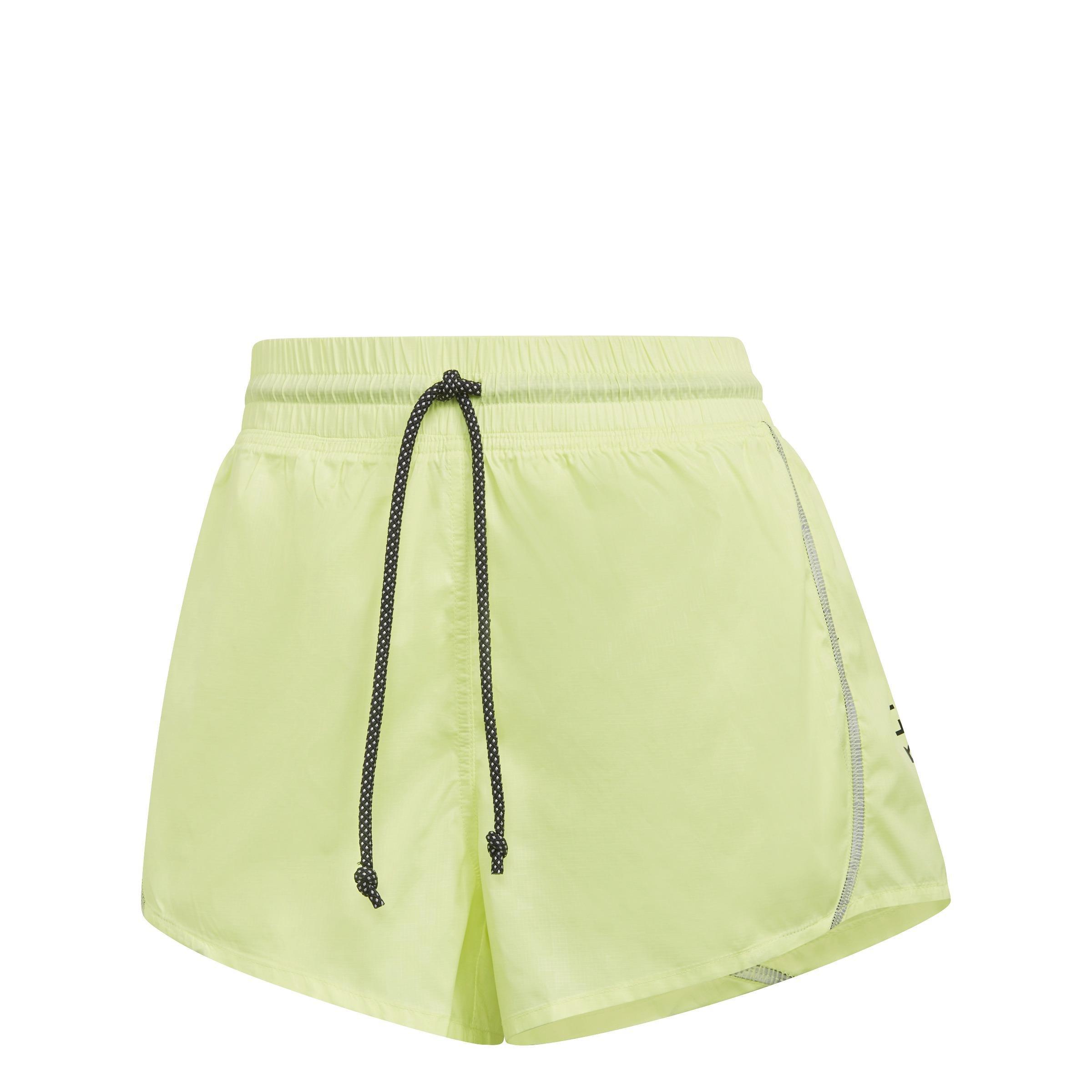 Women Karlie Kloss X Running Graphic Shorts, Yellow, A901_ONE, large image number 3