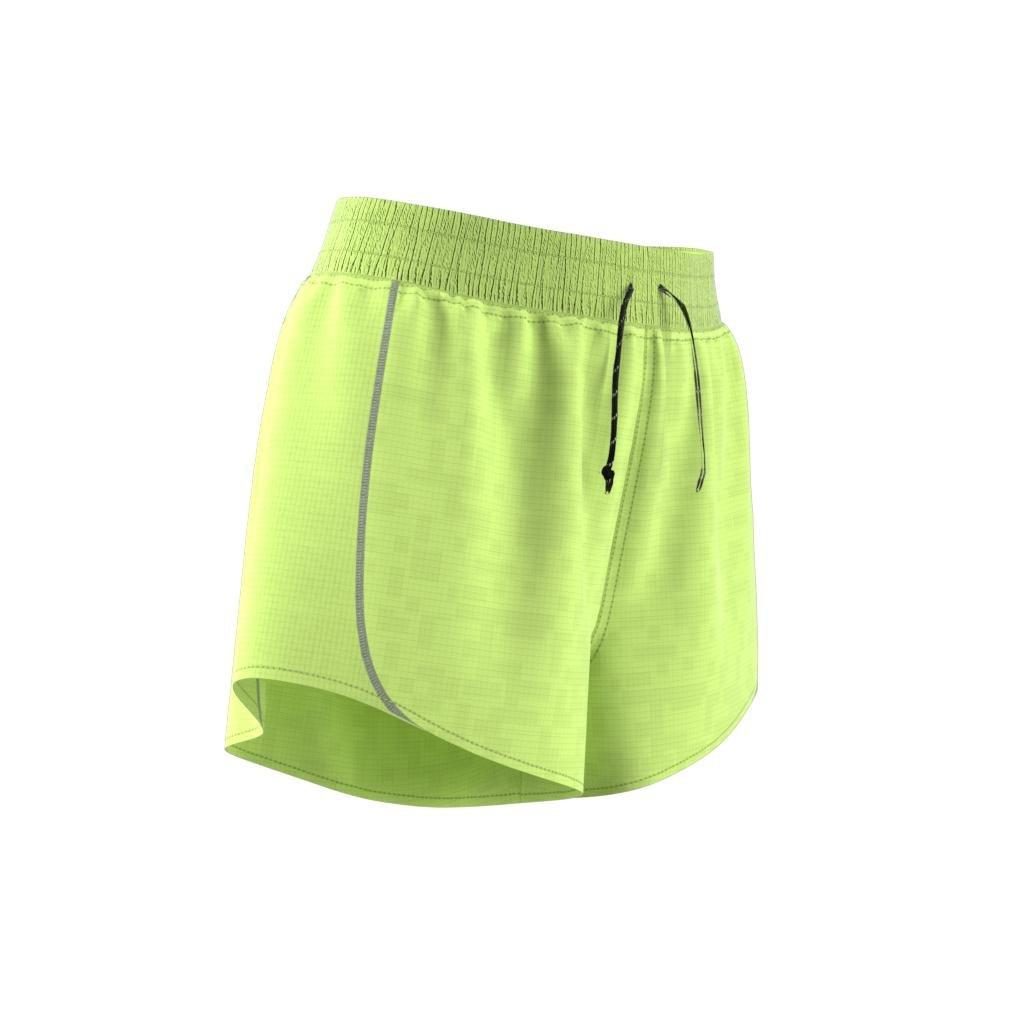 Women Karlie Kloss X Running Graphic Shorts, Yellow, A901_ONE, large image number 6