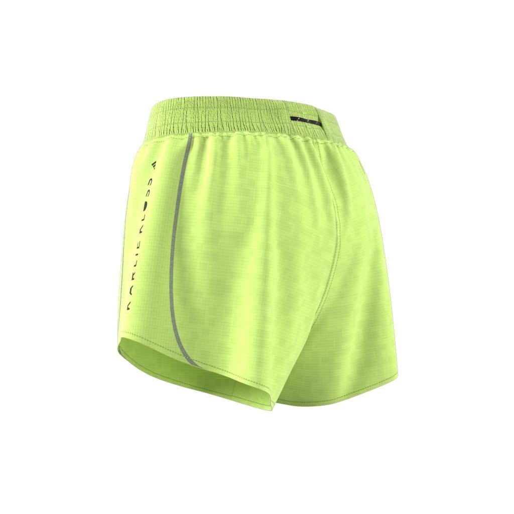 Women Karlie Kloss X Running Graphic Shorts, Yellow, A901_ONE, large image number 8