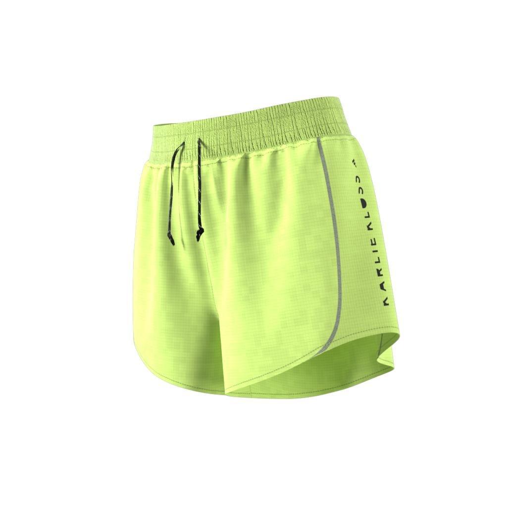 Women Karlie Kloss X Running Graphic Shorts, Yellow, A901_ONE, large image number 10