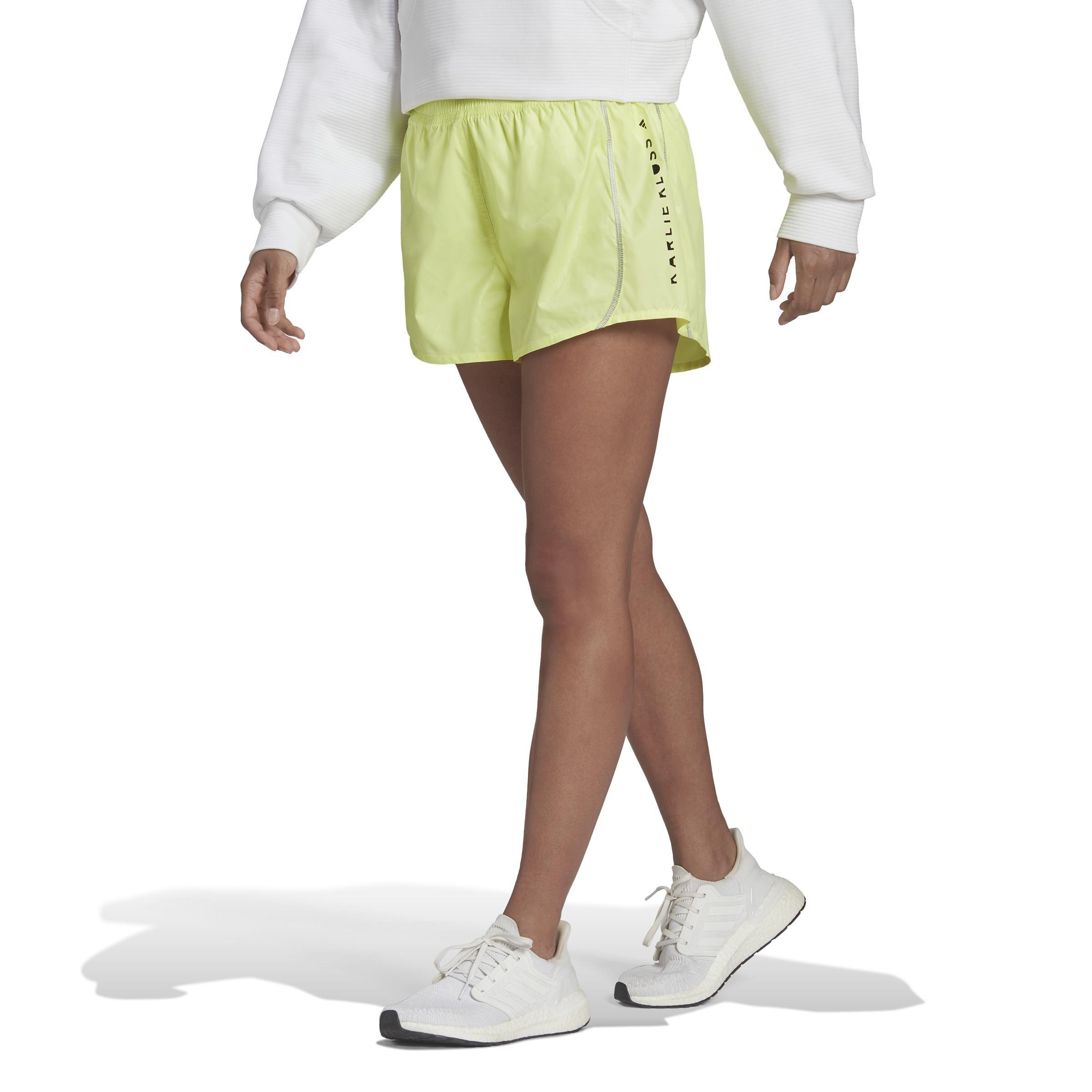 Karlie Kloss X Running Graphic Shorts, Yellow, , large image number 11