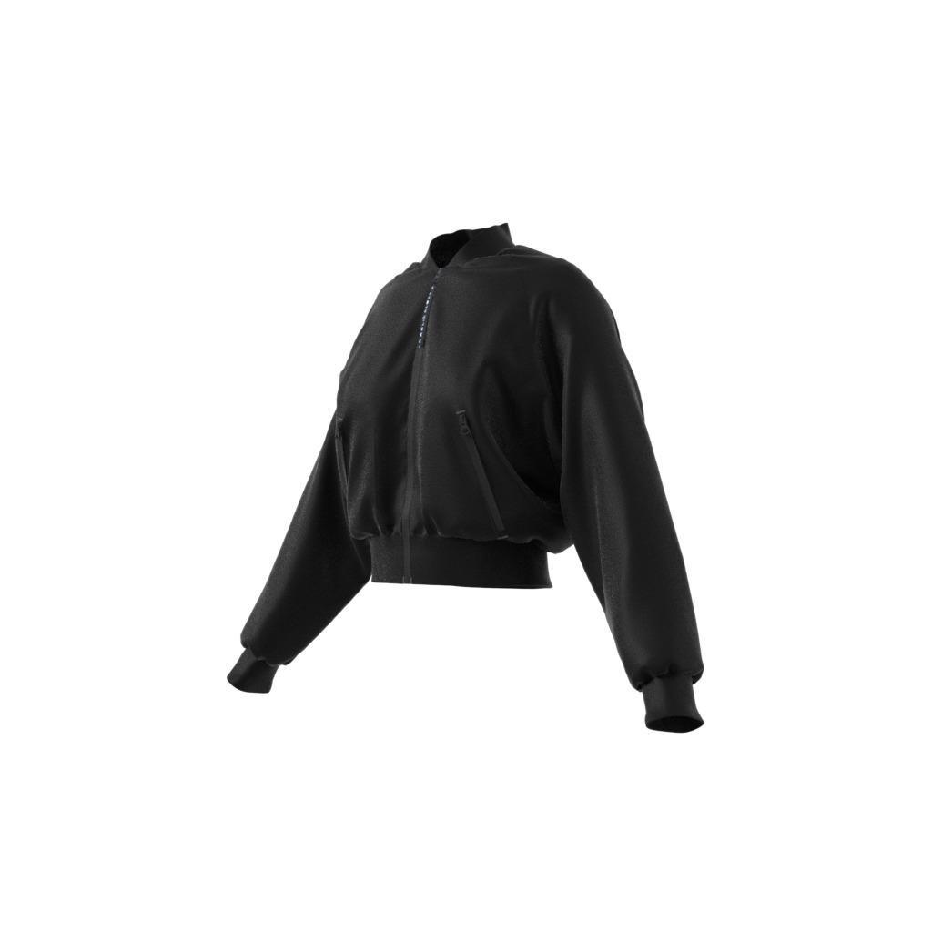 Karlie Kloss Bomber Jacket, Black, A901_ONE, large image number 10
