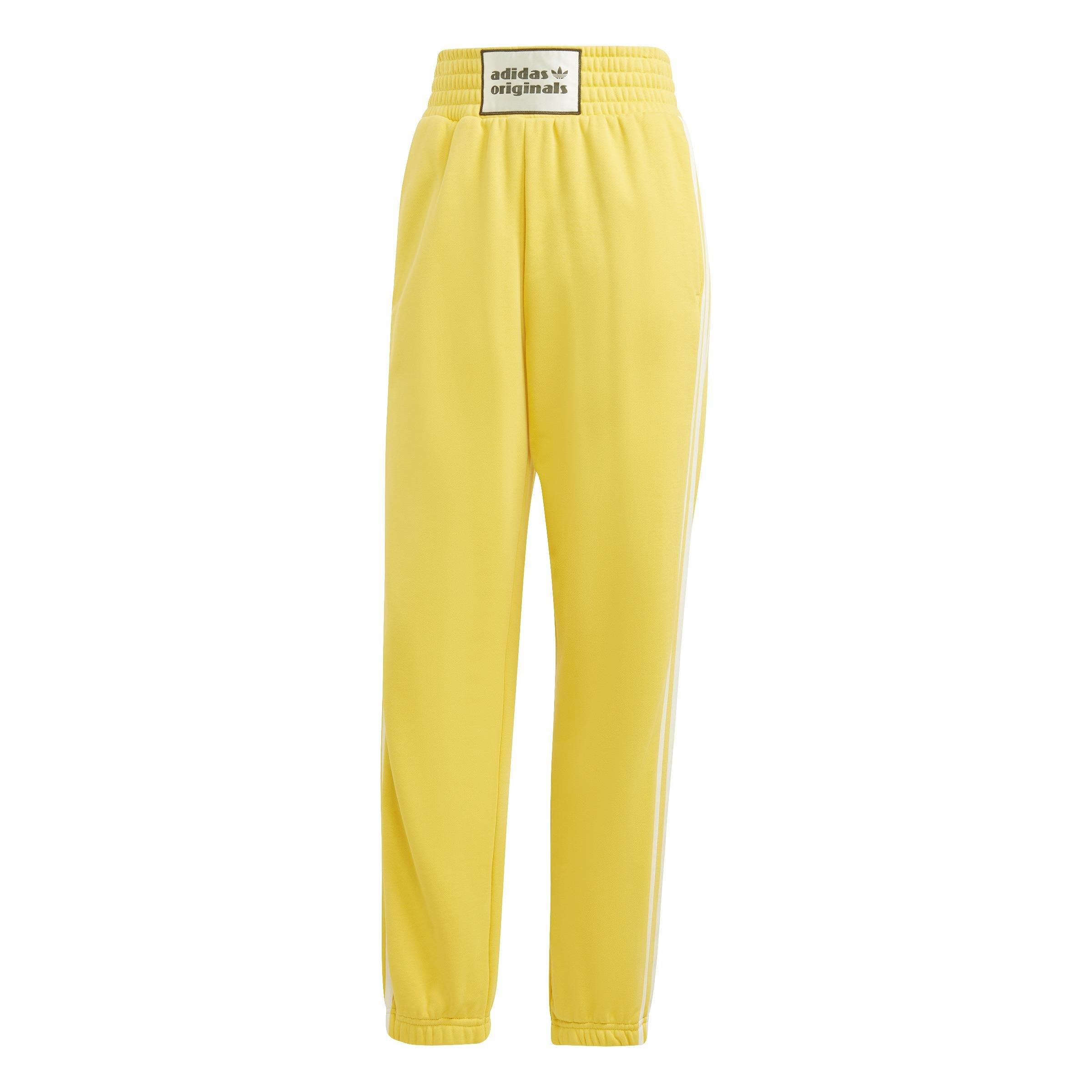 High Waist Sweat Joggers, Yellow, , large image number 0