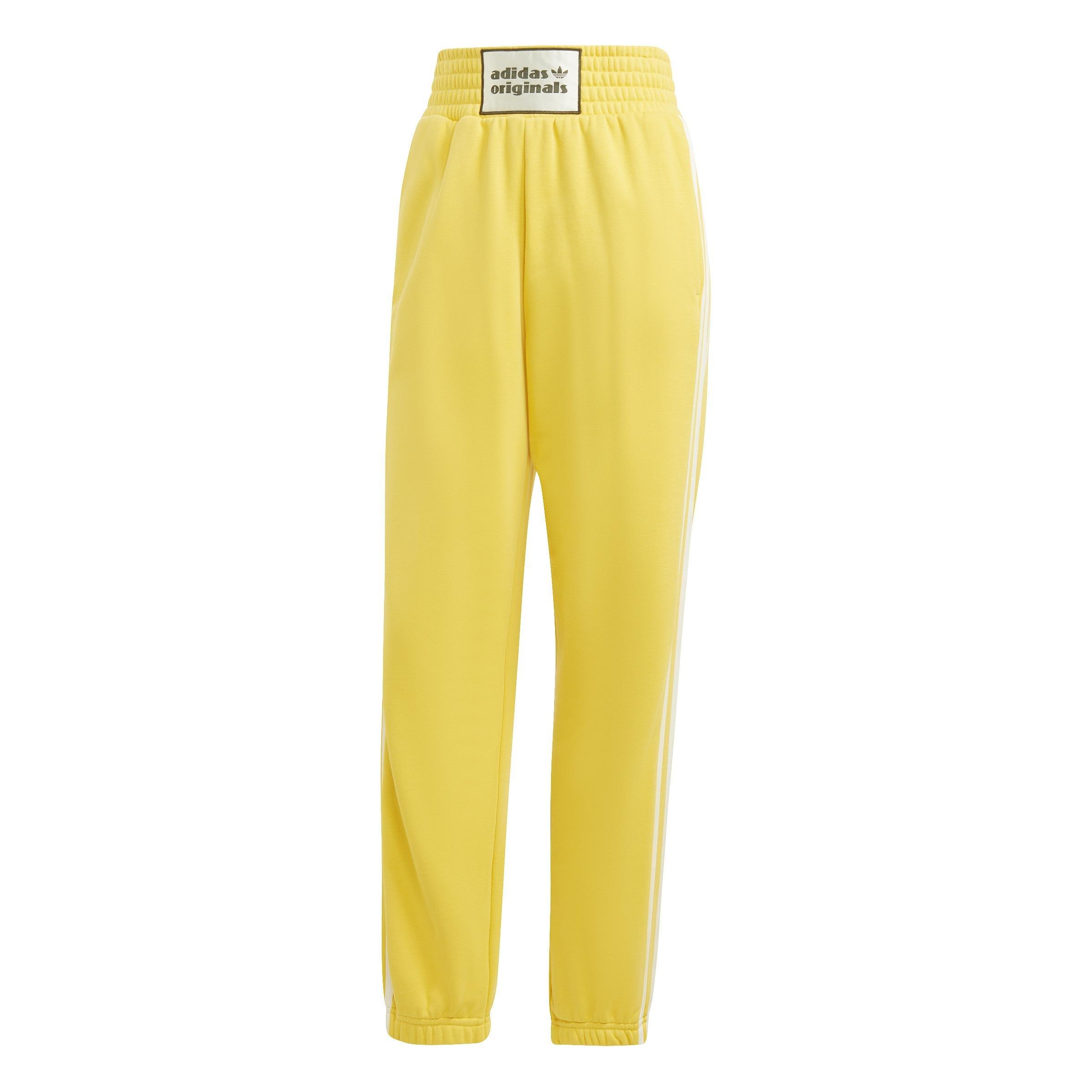 High Waist Sweat Joggers, Yellow, , large image number 1