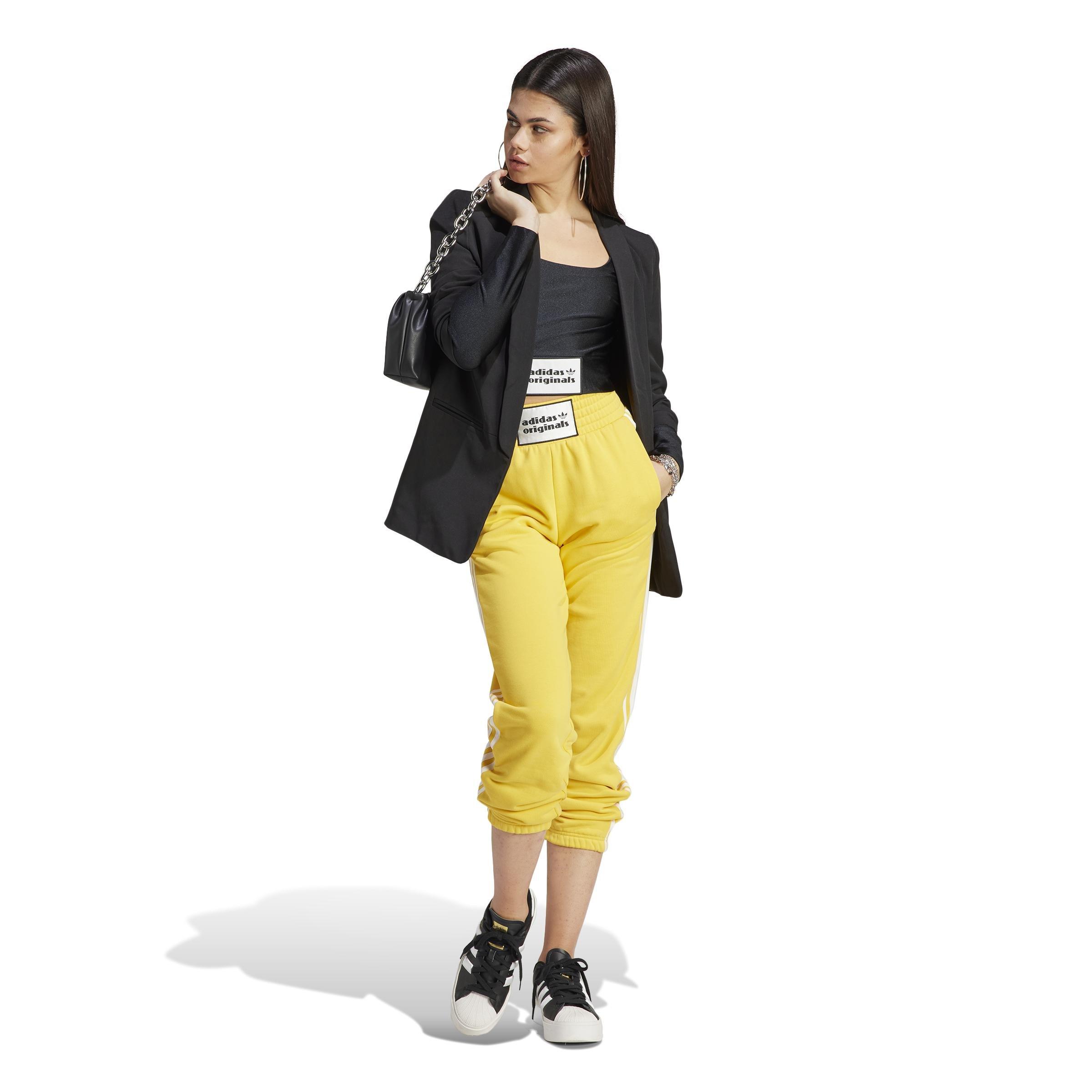 High Waist Sweat Joggers, Yellow, , large image number 8