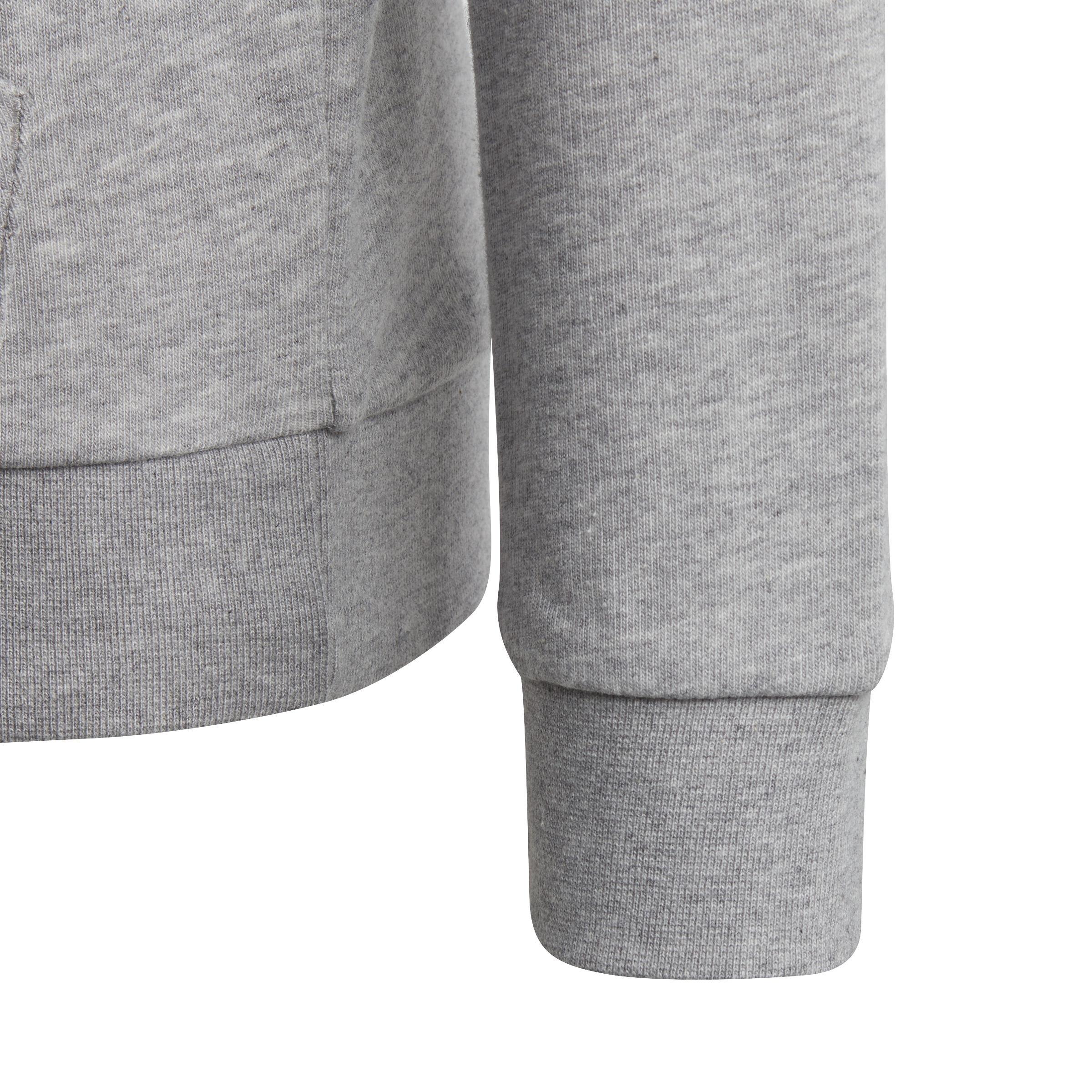 Unisex Kids Essentials Two-Colored Big Logo Cotton Hoodie, Grey, A901_ONE, large image number 4